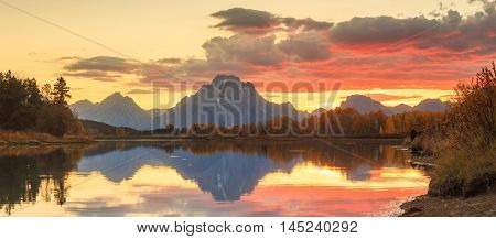Grand Teton National Park In Autumn