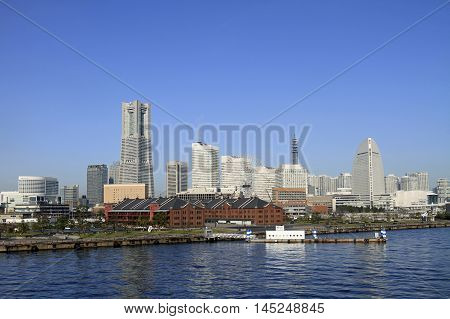 Yokohama Minato mirai 21 in Kanagawa Japan