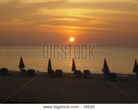 Solnedgang i Phuket, Thailand