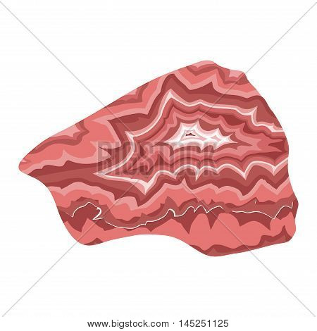 Semi precious gemstone stones and mineral stone isolated on white background. Colorful shiny gemstone. Mineral stone jewelry material agate mineral stone geology nature crystal.