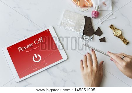 Power Off Touchscreen Display Concept