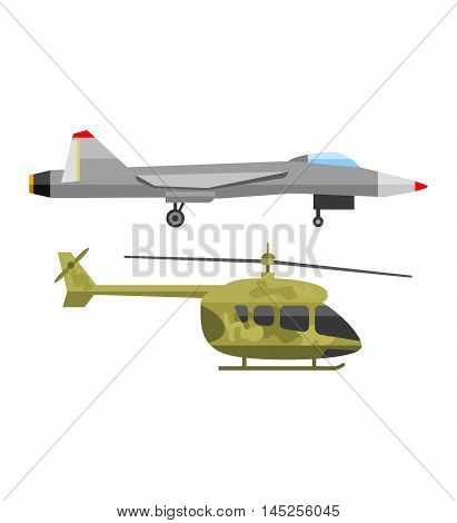 Military fighter jet soaring through air vector and fighter air speed aircraft fly war aviation. Wing army armed weapon technology fighter and fighter design navy isolated supersonic vehicle.