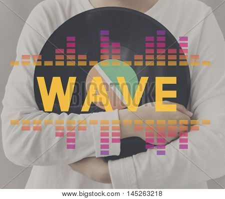 Audio Digital Equalizer Music Tunes Sound Wave Graphic Concept