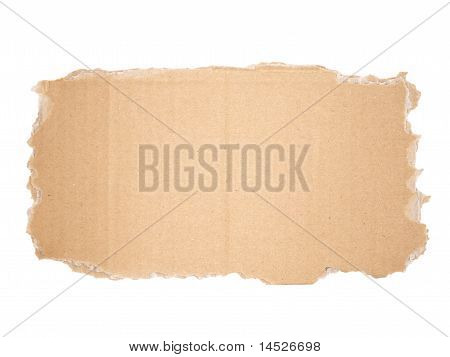 leere Karton Schild
