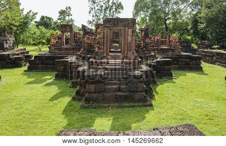 Ku Ka Sing a khmer archaeological site in Roiet city Thailand