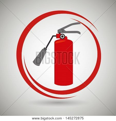 extiguisher fire spray vector illustration graphic eps 10