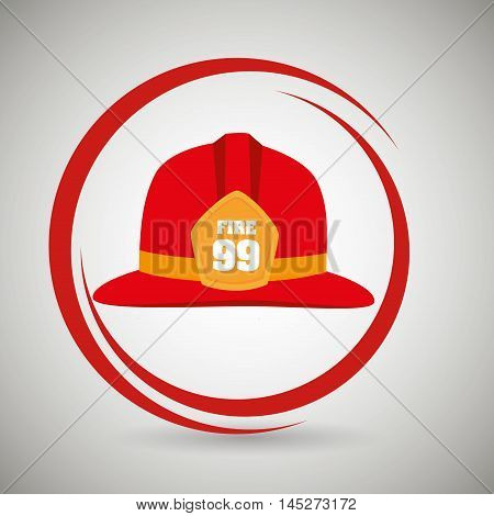 helmet fire hat icon vector illustration eps 10