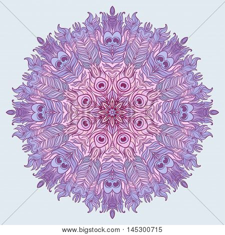 Vector Ethnic Mandala. Vintage decorative round element.