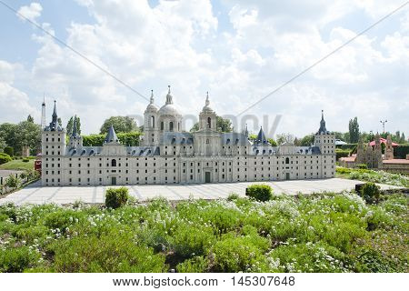 Brussels, Belgium - 13 May 2016: Miniatures At The Park Mini-europe - Reproductions Of Monuments In