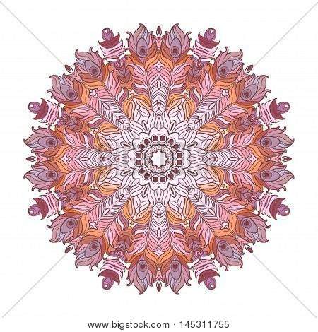 Vector Ethnic Mandala. Vintage decorative round element.