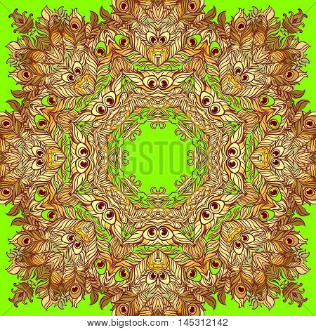 Vector Ethnic Mandala. Vintage decorative round element.