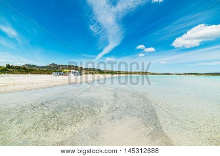 Lu Impostu beach under a clear sky Sardinia