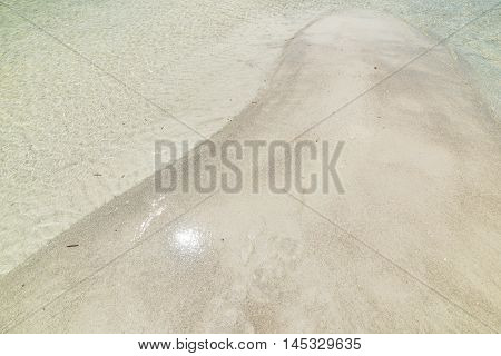 white sand in Lu Impostu beach Sardinia