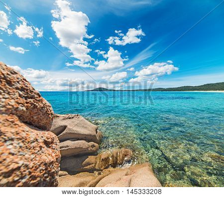 rocks by the sea in Liscia Ruja Sardinia