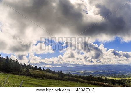 This is morning in the upland area of the province of Buskerud in Norway.