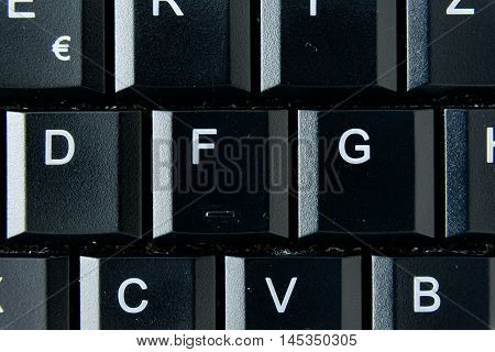 G German Keyboard Button White Black Macro Letters Numbers