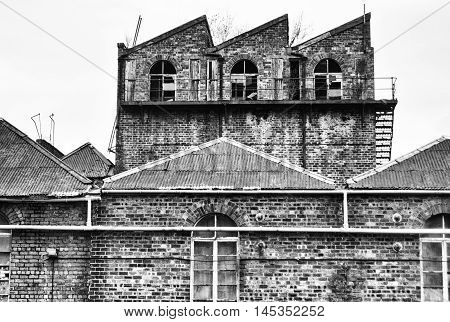 Abandoned paper bag factory in Falkland, Fife, Scotland