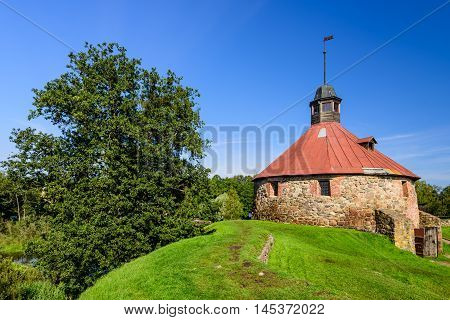 Korela Fortress at the town of Priozersk on the river Vuoksa, Priozersk, Russia.