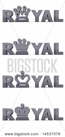 Anthracite Word Royal - Crowns