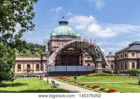 famous Kaiser Wilhelm public bath in the park in Bad Homburg