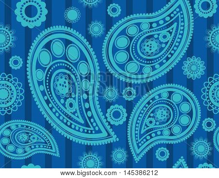 Seamless pattern with turtles in indigenous style Vector