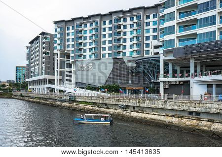 Kota Kinabalu,Sabah-Aug 30,2016:View of Imago the Mall at KK Times Square is one of Kota Kinabalu largest shopping centres at Kota Kinabalu,Sabah on 30th Aug 2016.It opened on 28 March 2015.