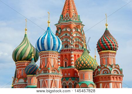 The Most Famous Architectural Place For Visiting And Attraction In Moscow, Russia, Saint Basil's Cat