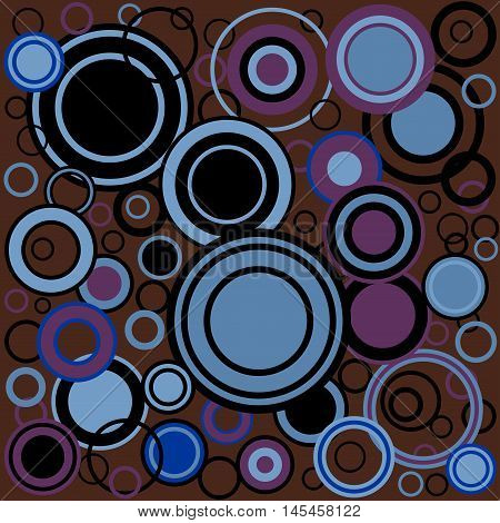 A background of retrograde circles over a dark background.