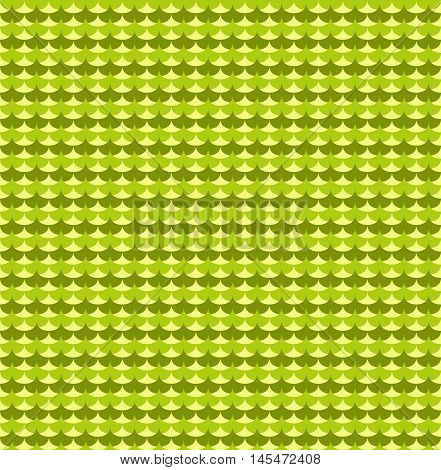 Green ginkgo biloba leaves seamless pattern. Background seamless graphic and abstract vector illustration