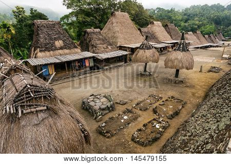 Bena traditional village in Bajawa, Flores, Indonesia