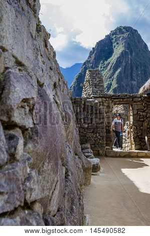 Inca Doorways In Machu Pichu