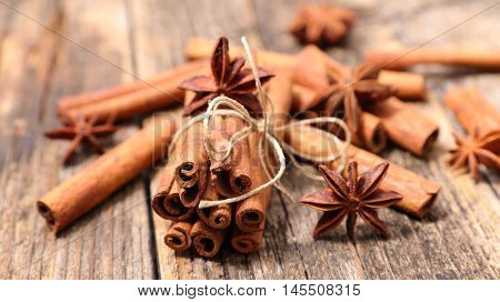 cinammon and star anise
