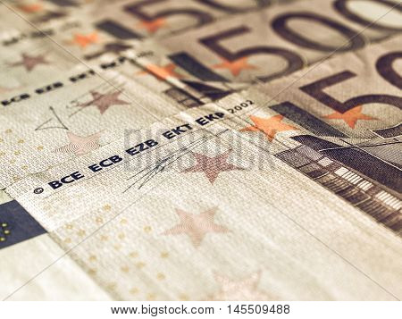 Vintage Euro Note