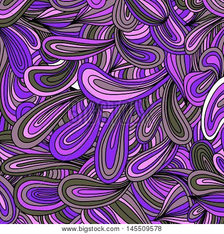 Hand drawn doodles pattern. Scetch of background with abstract shapes illustration. EPS 10