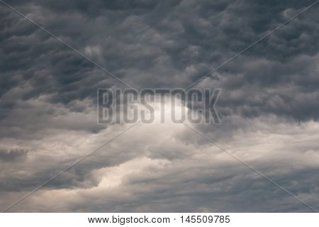 Image of the dark clouds before rain
