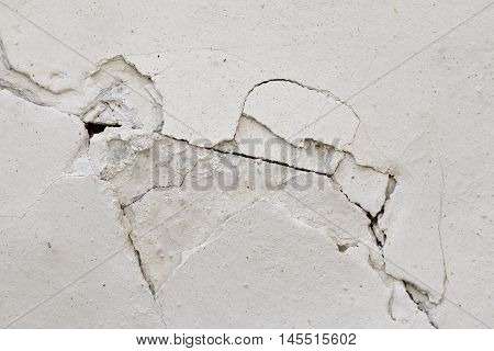 Detail of the cracked wall - grunge texture