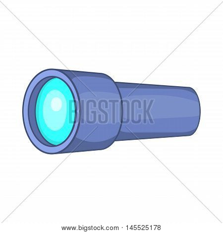 Monocular icon in cartoon style on a white background