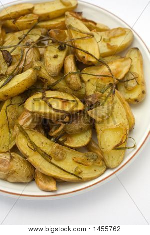 Batatas assadas alevinos