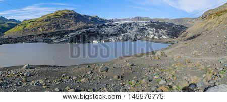 Solheimajokull Glacier, In South Iceland