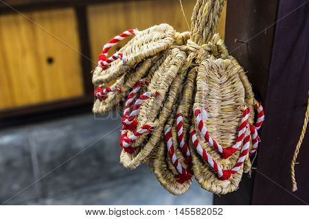 Zori - Traditional Japanese sandals made of rice straw