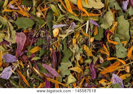 Dried Herbal Tea Leaves