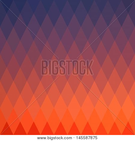 Abstract background geometric transition from orange to purple
