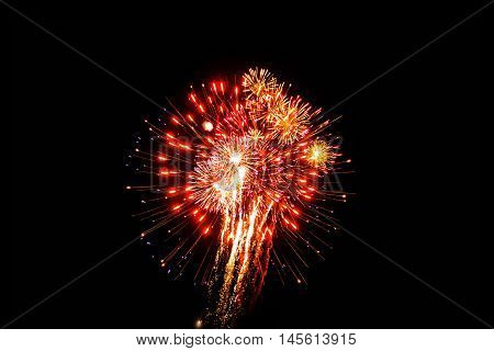 Amazing fireworks  Festival in Bangkok Thailand year
