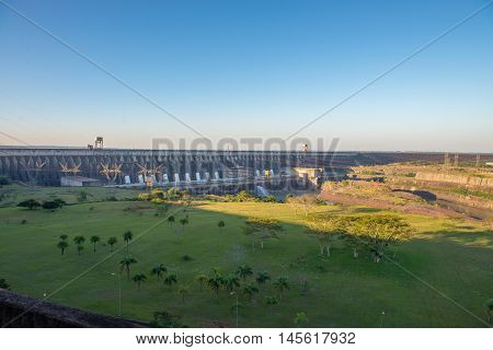 Itaipu Dam Viewpoint In Foz Do Iguazu