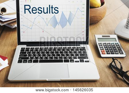 Technology Device Calculating Result Concept