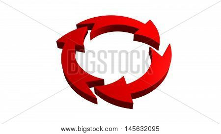 Arrows. 3D arrows. 3D rendering. 3D illustration