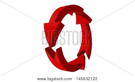 Arrows. 3D arrows. 3D rendering. 3D illustration