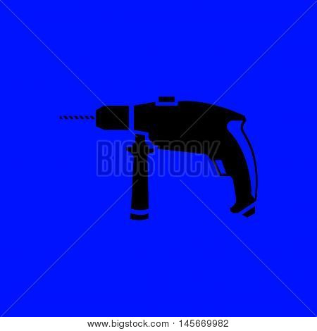 drill icon stock vector illustration flat design