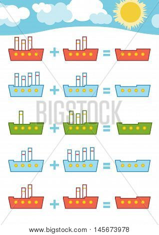 Counting Game. Addition Worksheets
