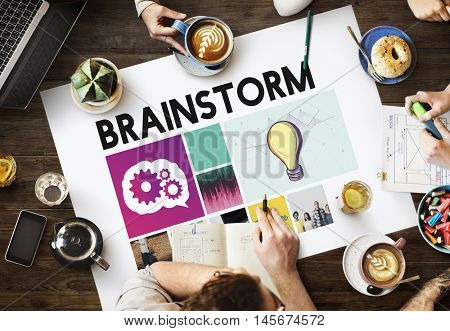 Brainstrom Ideas Teamwork Explore Concept